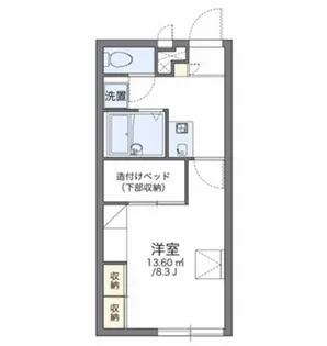 レオパレスグローリーII【1階】の間取り
