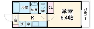パステールグラン新臼井田【2階】の間取り
