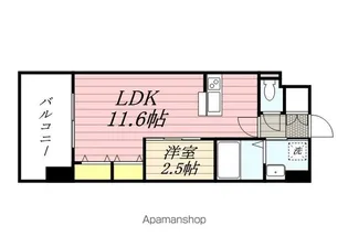 サンクス博多駅南【10階】の間取り