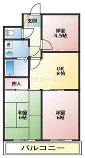 サンヒルズII【3階】の間取り