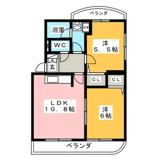 レ シャット リッシェ【3階】の間取り