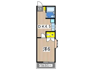 シャトー今井【2階】の間取り