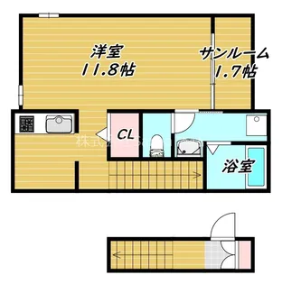 カレント・レジデンスII【2階】の間取り