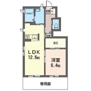 ヴァンヴェールB【1階】の間取り