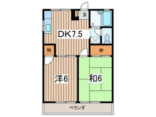 シャトレ-マツヤ【2階】の間取り