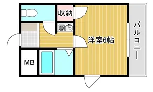 リヴィエール弐番館【3階】の間取り
