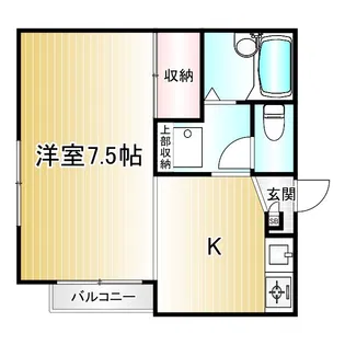 ソレイユ広尾【1階】の間取り