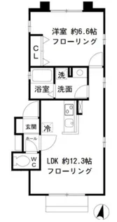 キテラ雑司が谷 B棟【1階】の間取り