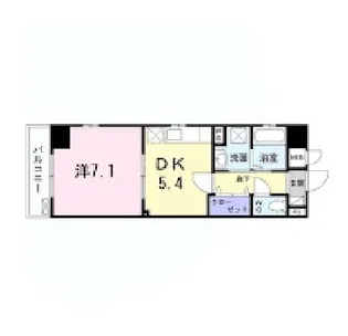 クレシア横浜山手【5階】の間取り