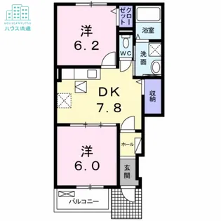 エアリーヒルズ参番館【1階】の間取り