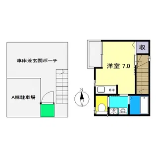 メリベル西門前 B棟【2階】の間取り