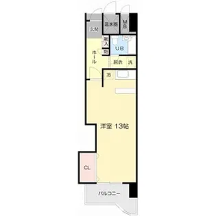 パークハイツ肴町【2階】の間取り