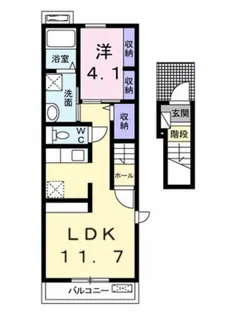 フォンテーヌ【2階】の間取り
