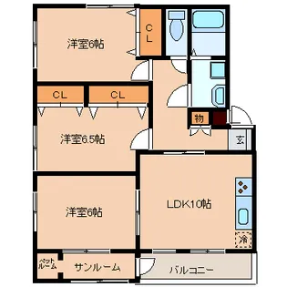 サーレブッローネ7【3階】の間取り