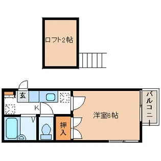 グラバー邸VII-A【2階】の間取り