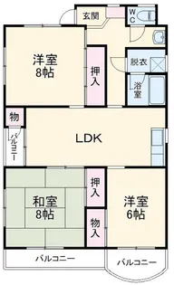 ヴィレッジ杉田B【3階】の間取り
