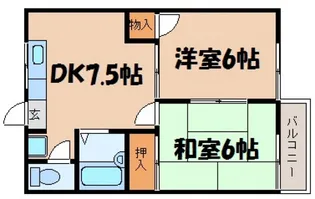 伊藤コーポ【2階】の間取り