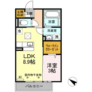 セジュール南仙北【1階】の間取り
