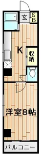 ハイツひるみB【2階】の間取り