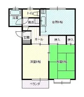 ハイムてんもりIII【2階】の間取り