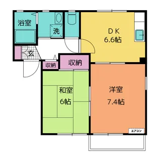 ラローズ A【2階】の間取り