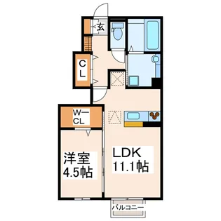 NEXT南阿蘇【1階】の間取り