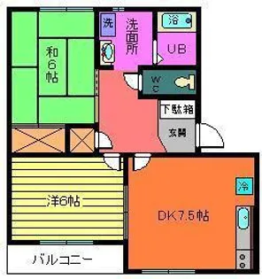 ヒルサイドテラス1号棟【1階】の間取り