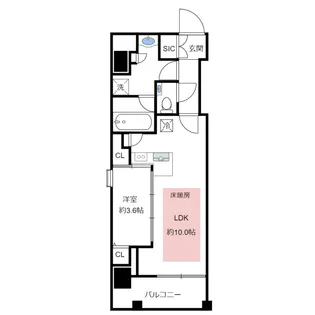 ラ・アトレレジデンス京都【8階】の間取り