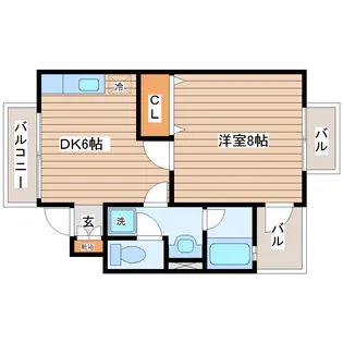 宮城県仙台市泉区みずほ台【アパート】の間取り