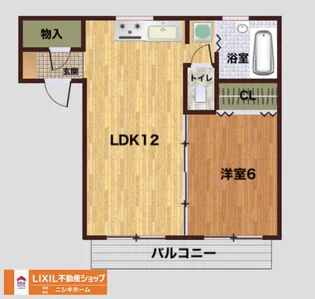 フレグラントヨコス【2階】の間取り