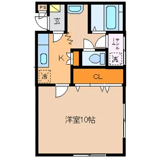 メゾンピュアI【2階】の間取り