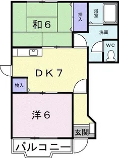 エヴァーグリーン【1階】の間取り