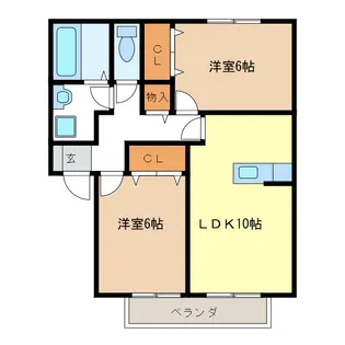 岐阜県岐阜市中西郷1【アパート】の間取り