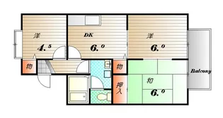 フローラルコート【2階】の間取り