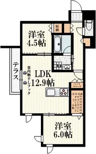 東京都中野区鷺宮6【マンション】の間取り