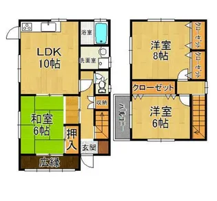 広島県福山市手城町4【一戸建】の間取り