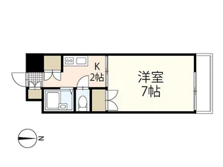 ルミネ東白島【5階】の間取り