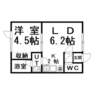 コーポリベラル【2階】の間取り