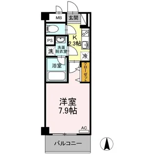 広島県福山市西桜町1【マンション】の間取り