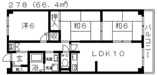 ペーンヴィラージュ【1階】の間取り
