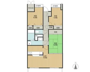岡山県岡山市中区古京町1【マンション】の間取り