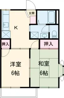 ロジ・カナールB棟【1階】の間取り