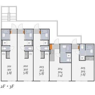 神奈川県大和市桜森2【アパート】の間取り