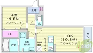 キャトルセゾン南小泉【1階】の間取り
