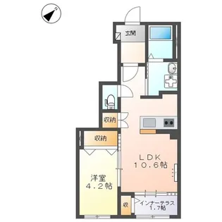 トレアティック島内 TC【1階】の間取り