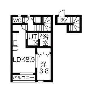 オリーブ5番館【2階】の間取り