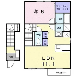 ソレアードミナミ【2階】の間取り