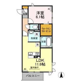 サンドリバー【2階】の間取り
