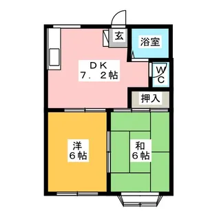 レジデンス泉【1階】の間取り