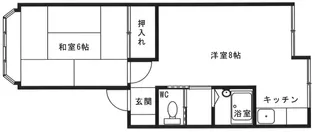 ラポールながとII 山王新町【2階】の間取り